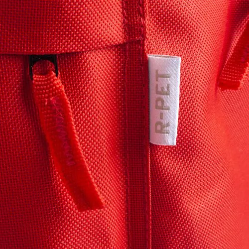 Sac à dos en polyester recyclé R-PET avec poche externe avec fermeture éclair