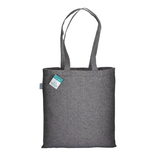 Tote bag en coton recyclé 280 g/m2, anses longues Tote bag en coton recyclé 280 g/m2, anses longues