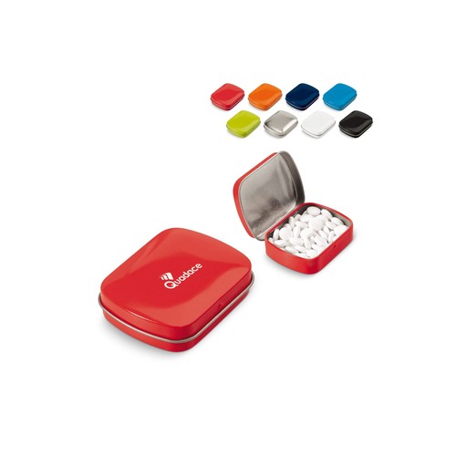 Caja cuadrada de caramelos de menta Caja cuadrada de caramelos de menta