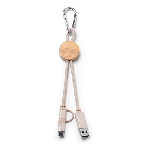 Cable de carga 4 en 1. Entrada USB y type-C. Salid Adílson