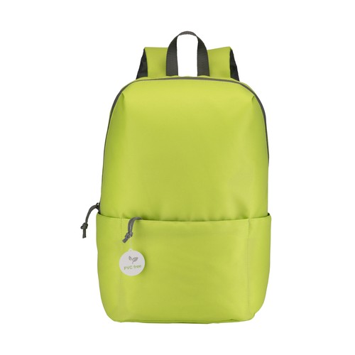 PVC-free polyester 4 pockets backpack with four pockets, adjustable shoulder straps