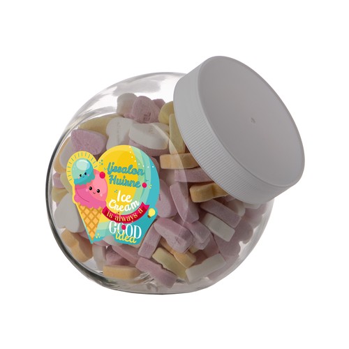 Medium glass jar 0,9 liter Medium glass jar 0,9 liter