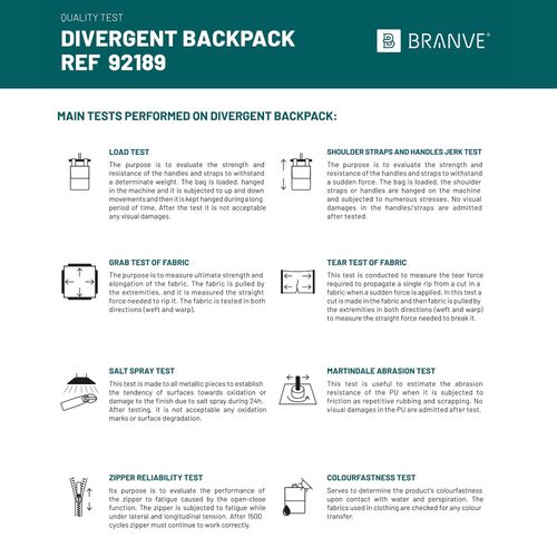 DIVERGENT BACKPACK I. Mochila para portátil de hasta 15.6'' en tejido vaquero y PU