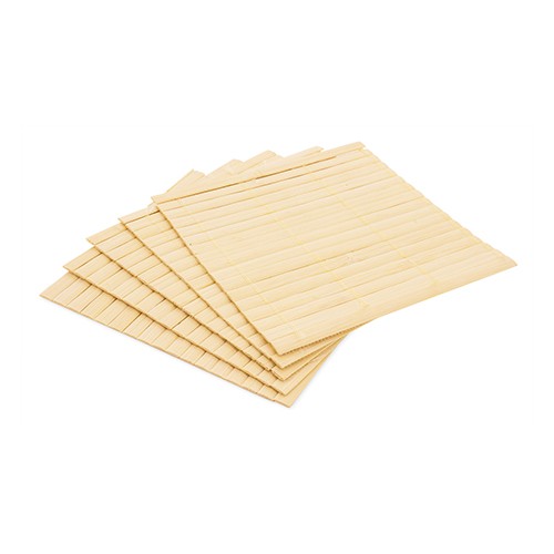 Ensemble de 5 dessous de verre en bambou Cibiana