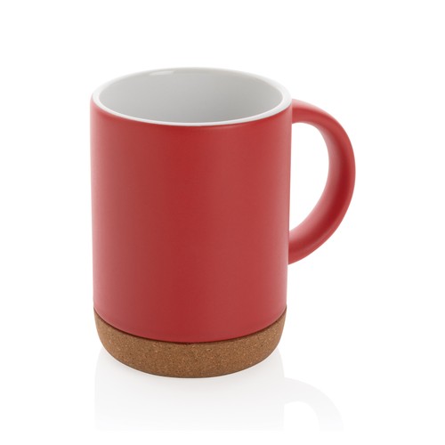Taza de cerámica con base de corcho 280ml. Taza de cerámica con base de corcho 280ml.