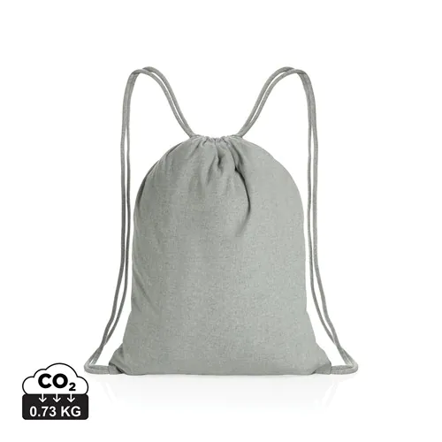 Impact AWARE™ recycled cotton drawstring backpack 145g Impact AWARE™ recycled cotton drawstring backpack 145g