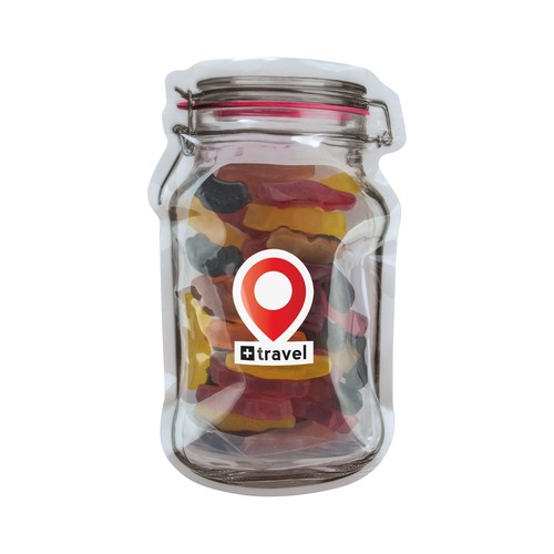 Mailing "weckpot" midi gevuld met snoep Mailing "weckpot" midi gevuld met snoep