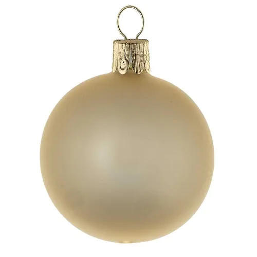 Traditional glass ball - matt-gold #244 Traditional glass ball - matt-gold #244