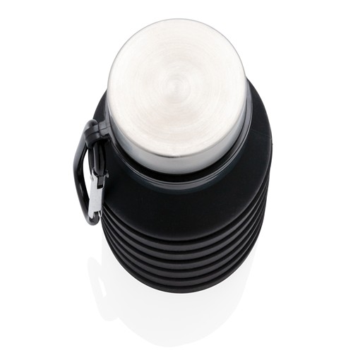 Leakproof collapsible silicone bottle with lid Leakproof collapsible silicone bottle with lid