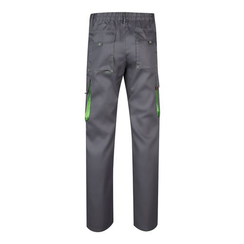 VL HYPNOS. Pantaloni in twill bicolore con diverse tasche (200g/m²), in cotone (35%) e poliestere (65%)
