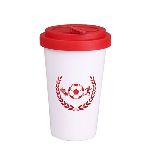 Beker Freedom Lock 280ml wit/rood