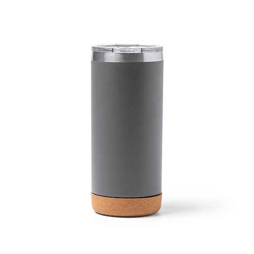 Double-walled thermal mug with a cork base Hilde Double-walled thermal mug with a cork base Hilde