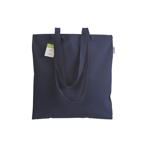 140 g/m2 organic cotton shopping bag, long handles