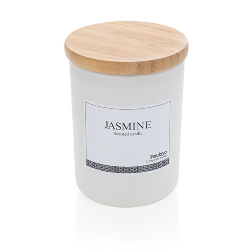 Bougie parfumée avec couvercle en bambou Ukiyo Bougie parfumée avec couvercle en bambou Ukiyo