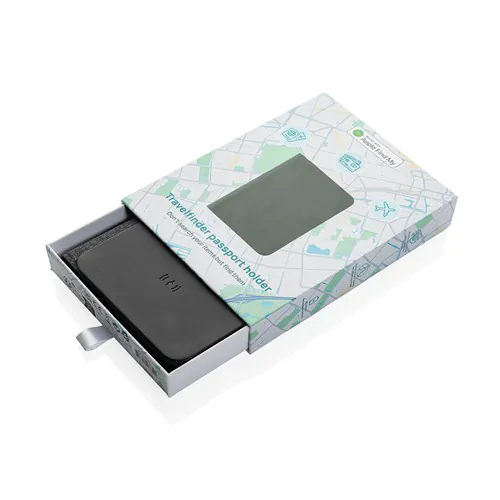 Porta pasaporte Travelfinder poliéster RCS con localización Porta pasaporte Travelfinder poliéster RCS con localización