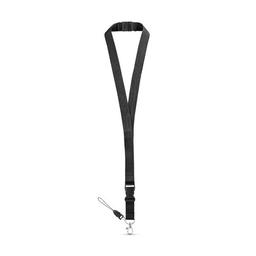 MURRAY. Polyester lanyard met metalen karabijnhaak MURRAY. Polyester lanyard met metalen karabijnhaak