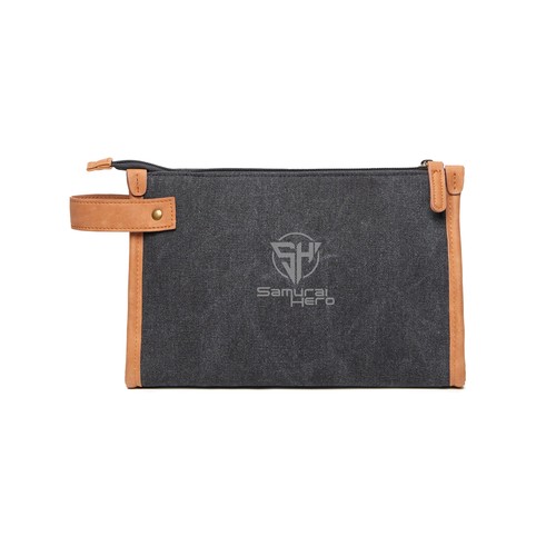 Cosmetic bag VINGA Bosler in canvas riciclato GRS Cosmetic bag VINGA Bosler in canvas riciclato GRS