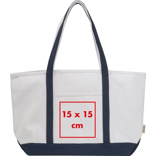 Borsa grande realizzata in cotone riciclato HARVEY