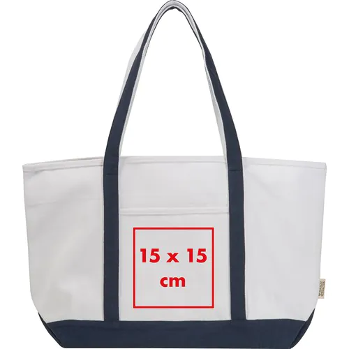 Borsa grande realizzata in cotone riciclato HARVEY