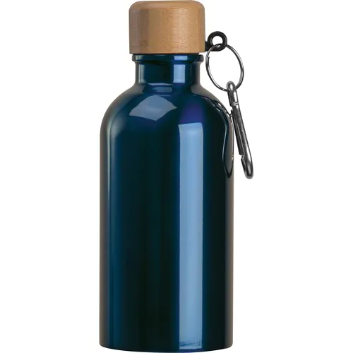 Gourde en acier inoxydable avec mousqueton, 400ml Gourde en acier inoxydable avec mousqueton, 400ml