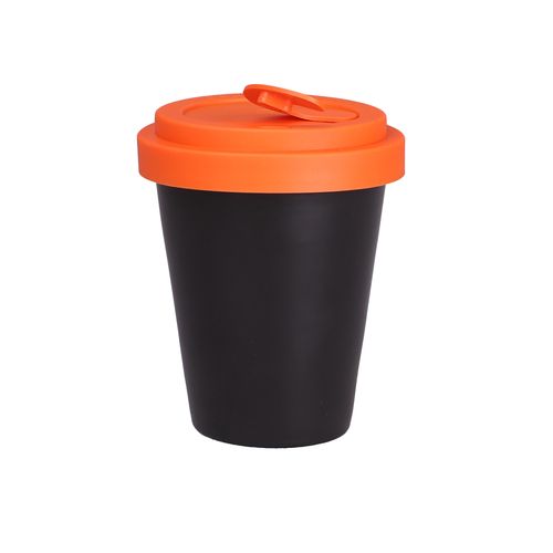 Beker Freedom Small Lock 200ml satijnzwart/oranje