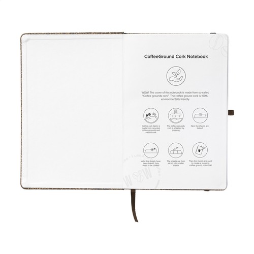 CoffeeGround Cork Notebook A5
