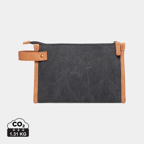 VINGA Bosler GRS recycled canvas toiletry bag VINGA Bosler GRS recycled canvas toiletry bag
