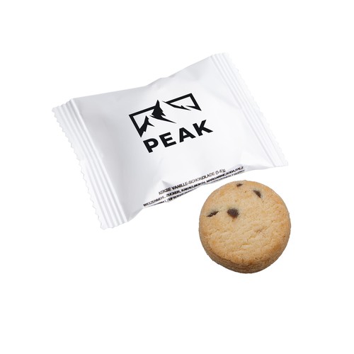 Individually wrapped cookie in printed foil
