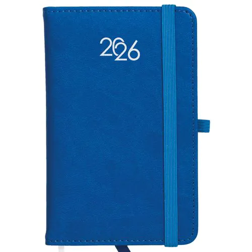 Agenda de poche hebdomadaire 2026, couverture rigide en PU thermocollé avec piqûres