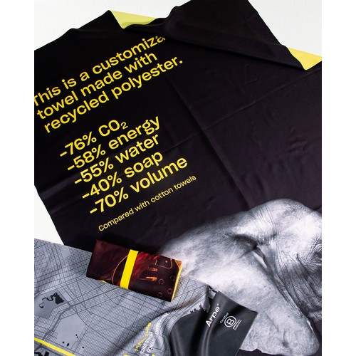 Microfiber towel in digital printing