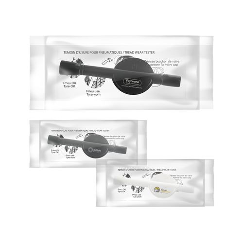 ANALIZADOR DE DESGASTE DE NEUMÁTICOS EN BOLSA INDIVIDUAL CON MANUAL ANALIZADOR DE DESGASTE DE NEUMÁTICOS EN BOLSA INDIVIDUAL CON MANUAL