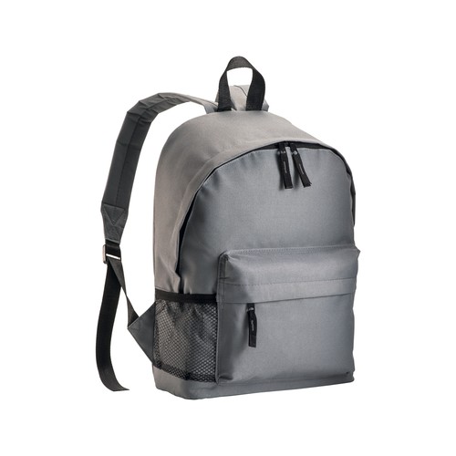 600D polyester 3-pocket backpack (one mesh side pocket). Adjustable shoulder straps 600D polyester 3-pocket backpack (one mesh side pocket). Adjustable shoulder straps