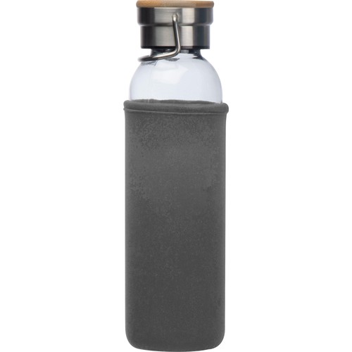 Glass bottle with neoprene sleeve, 600ml Glass bottle with neoprene sleeve, 600ml