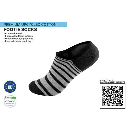 Premium UPCYCLED Footie socks by KINGLY Premium UPCYCLED Footie socks by KINGLY