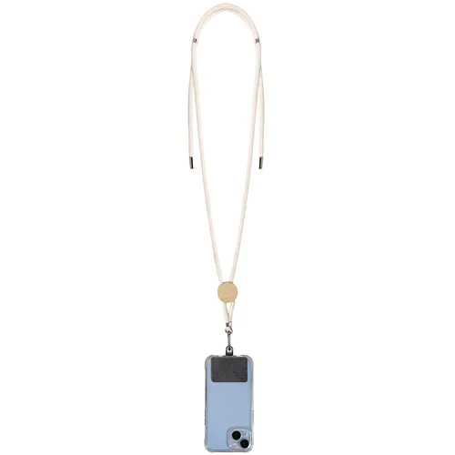 PORTE-BADGE AVEC SUPPORT TÉLÉPHONE, EN COTON, BAMBOU ET POLYESTER