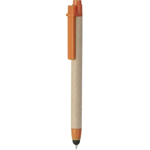TOUCH SCREEN BALLPOINT PEN IN PLASTIC AND RECYCLED CARDBOARD