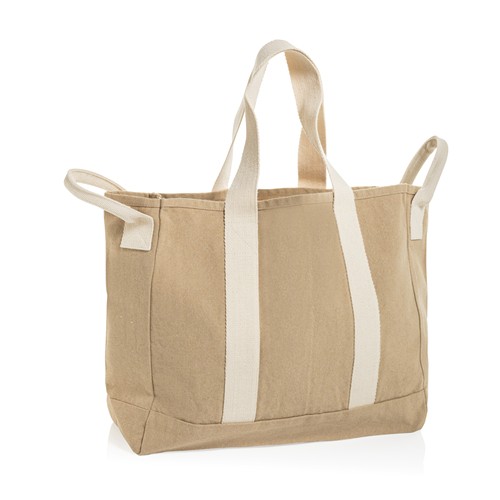 BEAU AWARE™ Beach bag 400gsm recycled canvas, with side hand BEAU AWARE™ Beach bag 400gsm recycled canvas, with side hand