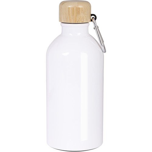 500ML WHITE BOTTLE FOR SUBLIMATION IN STEEL AND BAMBOO 500ML WHITE BOTTLE FOR SUBLIMATION IN STEEL AND BAMBOO