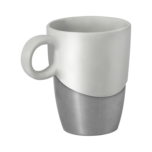 Ceramic and aluminum mug 350ml Barrafranca