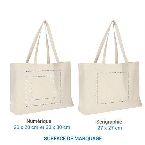 Cabas coton JANEIRO 155 - Ecru