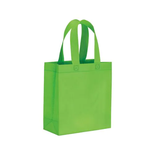 80 g/m2 non-woven fabric mini shopping bag with gusset and short handles 80 g/m2 non-woven fabric mini shopping bag with gusset and short handles