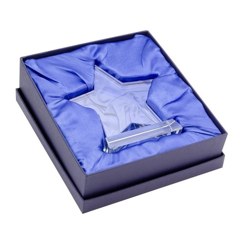 TROPHY STAR WHITE GLASS