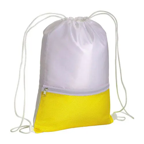 210T polyester backpack with coloured zip pocket and drawstring closure 210T polyester backpack with coloured zip pocket and drawstring closure