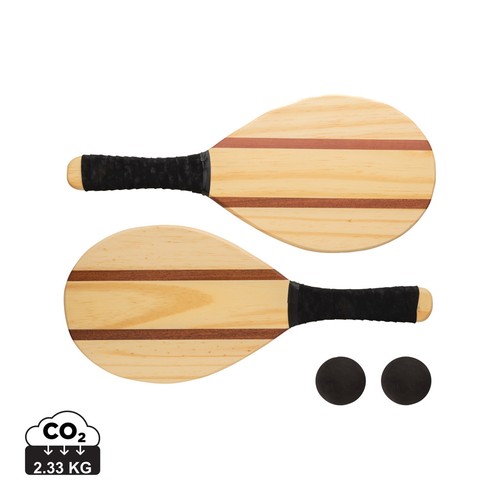 Houten frescobol tennis set Houten frescobol tennis set