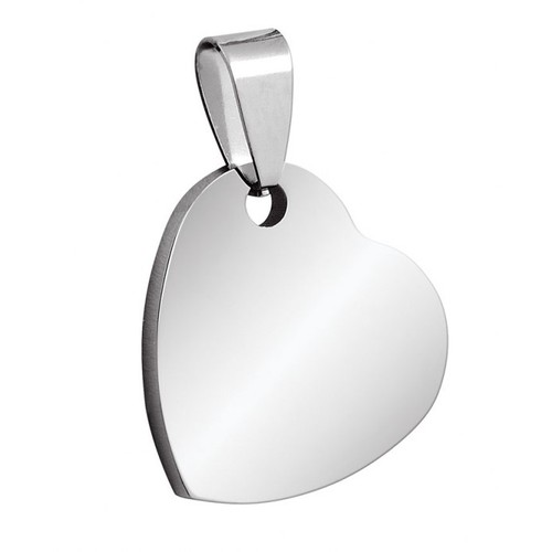 PENDANT STEEL HEART 20x20mm