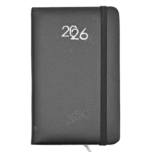 Agenda de poche hebdomadaire 2026 Petits fragments argentes sur le PU de l'agenda Agenda de poche hebdomadaire 2026 Petits fragments argentes sur le PU de l'agenda