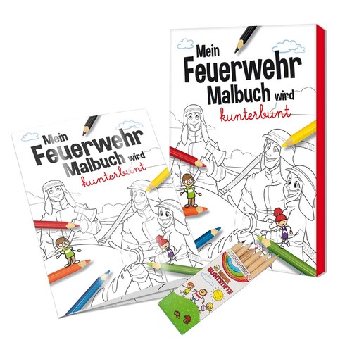 Colouring book / set A6 - Fire department - Colouring book neutral Colouring book / set A6 - Fire department - Colouring book neutral