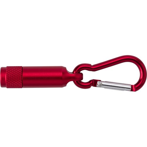Aluminium mini torch with carabiner Tracy