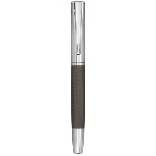 STYLO PLUME CHROMÉE BRONZÉE