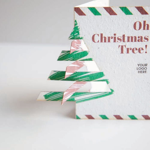 Christmas card in semi paper POP-UP